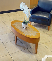 [#C3-06] Oval coffee table