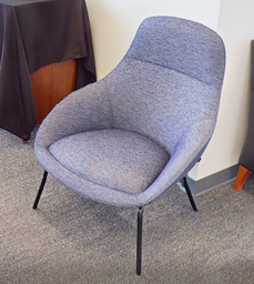 [#B12-10] Blue lounge chair