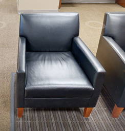 [#B12-7] Black lounge chair