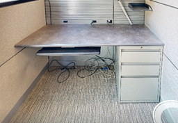 [#E4-4] Pedestal desk (Panels required, desk is not freestanding)