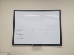 [#F4-102] Black frame whiteboard