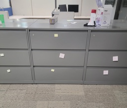 [#D8-121] 3 drawers cabinet - metal-grey