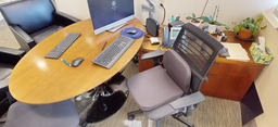 [#E6-3] L-shaped desk with table