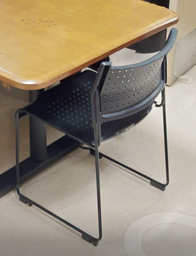 [#B8-5] Side chair no arms, blk