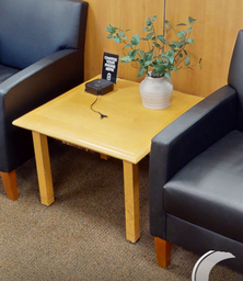 [#C8-10] Square side table, wood