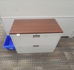 [#D6-458] 2 drawers cabinet / met