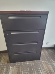 [#D10-523] 4 drawers cabinet -dark
