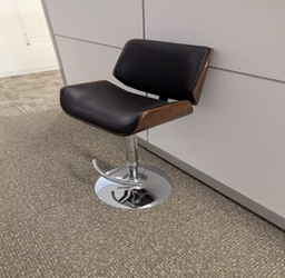 [#B1-11] Chair, barbershop style stool