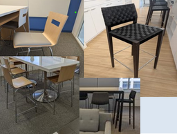 [#B1-18] Chair, stool, various throughout