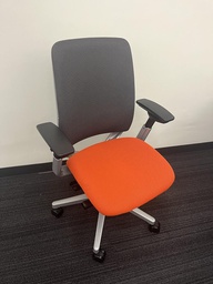 [#B13-46] Task Chair - Amia grey &amp; orange