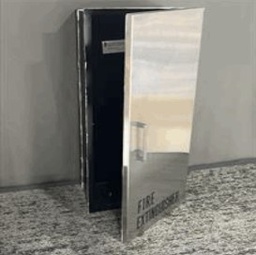 [#D19-3] Fire Extinguisher Cover, Silver Door
