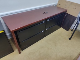 [#D6-14] 2 Drawer Lateral Black Allsteel - 30"