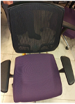 [#B13-68] Sillas Giratoria Con Ruedas / Chair Focus Morada