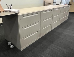 [#D8-16] Lateral File - 3H 5R 2D with Common Top