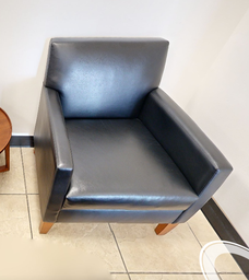 [#B12-7] Black lounge chair