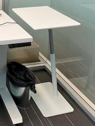 [#C11-15] Height Adjustable Laptop Table, arctic white