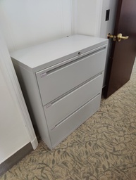 [#D8-125] 3 Drawer Lateral Grey - 36"