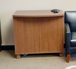 [#D20-12] 2 door coffee cabinet, wood