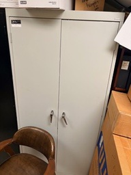 [#D22-23] Large Gray Metal Cabinet