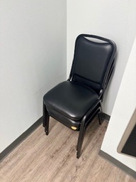[#B4-24] Stackable Black Chair