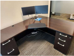 [#E6-31] L Shape Desk - Right