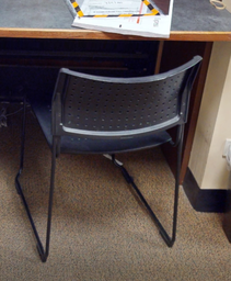 [#B8-6] Blk side chair