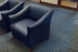 [#B12-17] Lounge Chair - Blue