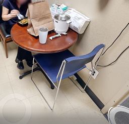 [#B8-3] Blue side chair