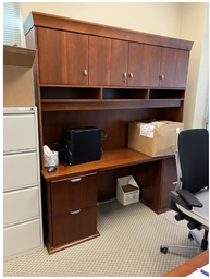 [#D5-1] CREDENZA W/ TALL HUTCH