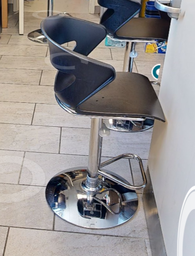 [#B1-5] Blk adjustable barstool