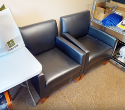 [#B12-5] Black lounge Chair