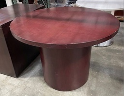 [#C11-14] Cherry Wood Round Table (36")