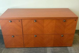 [#D10-121] Wood 4-Drawer File Cabinet