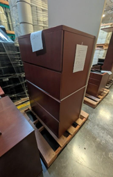 [#D10] Wood 4 Drawer Filing Unit