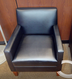 [#B12-7] Black lounge chair