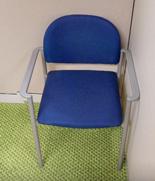 [#B4-8] Blue cafe chair