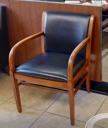 [#B9-7] Black guest chair