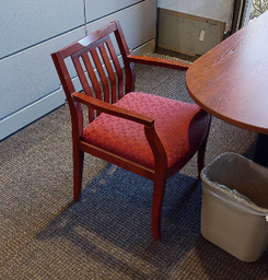 [#B9-19] Guest Chair - Red