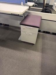 [#D16-44] STEELCASE PURPLE MOBILE PED