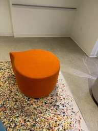 [#B11-91] ORANGE OTTOMAN