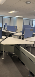 [#A4-95] PANEL/LEG SUPPORT TRIANGULAR TOP (COMPONENT OF WORKSTATION)