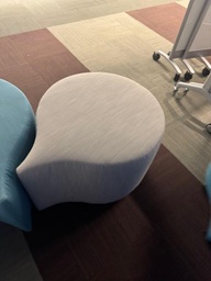 [#B11-141] PEWTER OTTOMAN