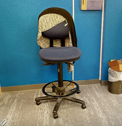 [#B9-27] Teller Stool - Blue 