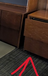 [#D17-4] Wood File cabinet  