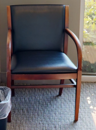[#B9-3] Black guest chair