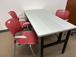 [#C8-19] Folding table (grey)