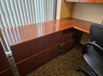 [#E3-15] Left ped return with 2 drawer lateral file (36"W)