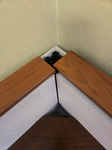 [#A2-38] Corner worksurface with keyboard tray