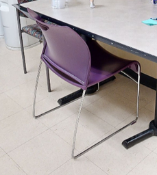 [#B4-5] Purple cafe chair