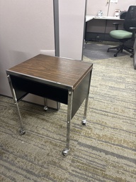 [#C1-194] 20x17x25 SMALL BROWN WOODEN DESK